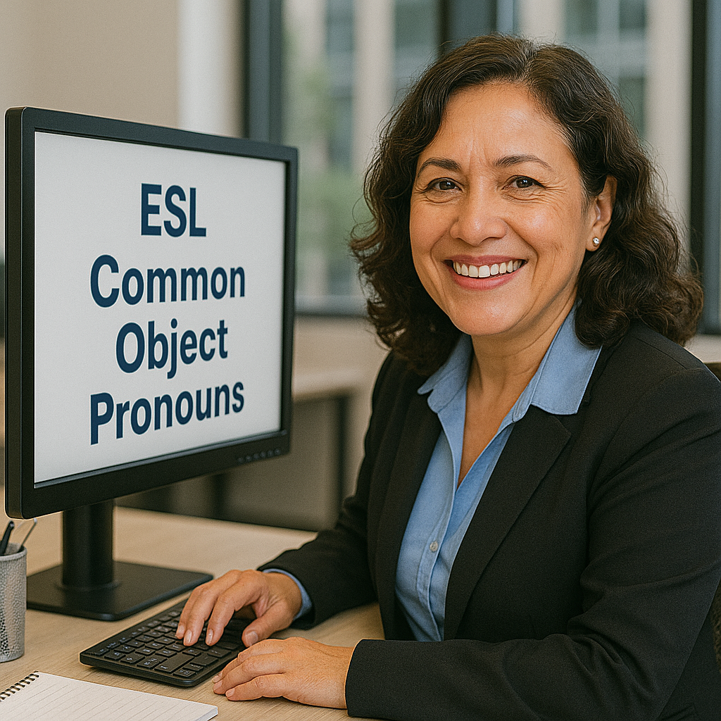 Absolute Beginner Grammar Lesson #014G What are Object pronouns?