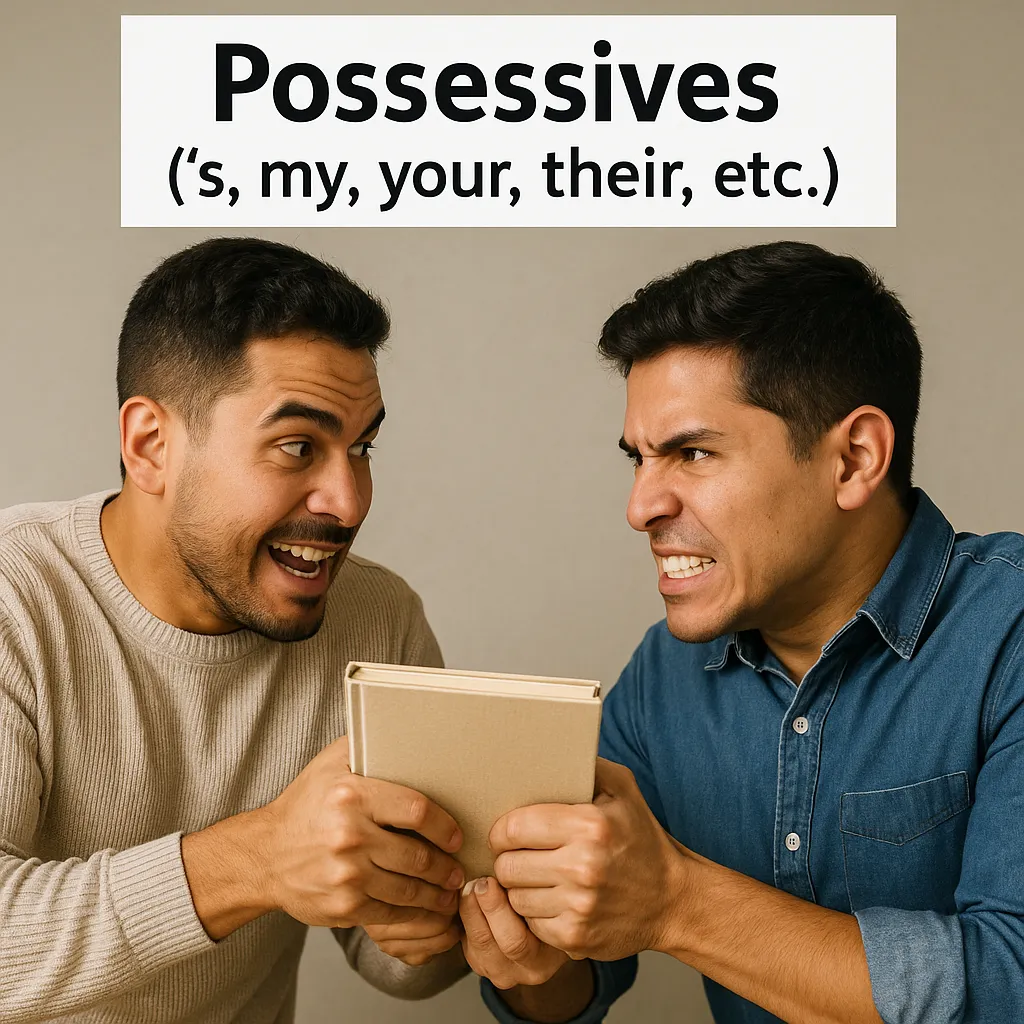 Elementary Grammar Lesson #209G Possessives (’s, my, your, their, etc.)