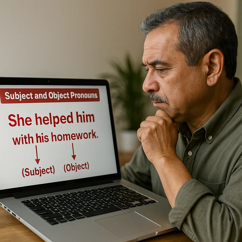 Elementary Grammar Lesson #203G Subject & Object Pronouns
