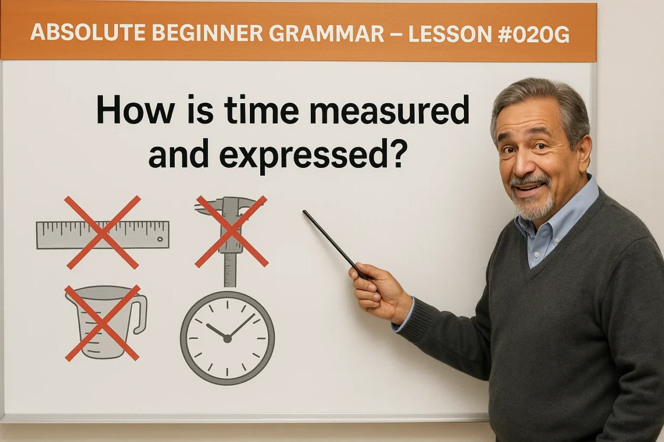 Absolute Beginner Grammar Lesson #020G How is time measured and expressed? Absolute Beginner Grammar Lesson 020 Measuring And Expressing Time 1350x900