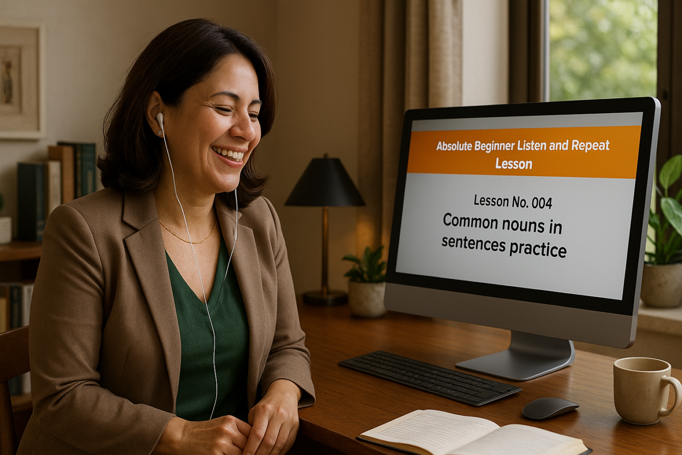 Absolute Beginner Listen & Repeat Lesson #004LR Common nouns in sentences practice Listen and Repeat Lesson Common Nouns
