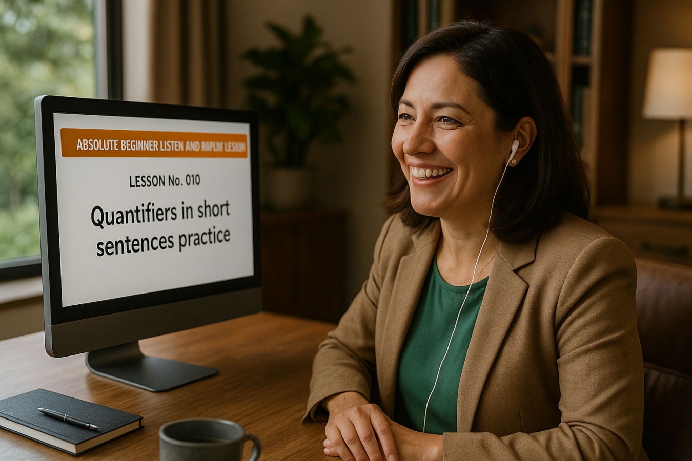 Absolute Beginner Listen & Repeat Lesson #010LR Quantifiers in short sentences practice Listen and Repeat Lesson Quantifiers
