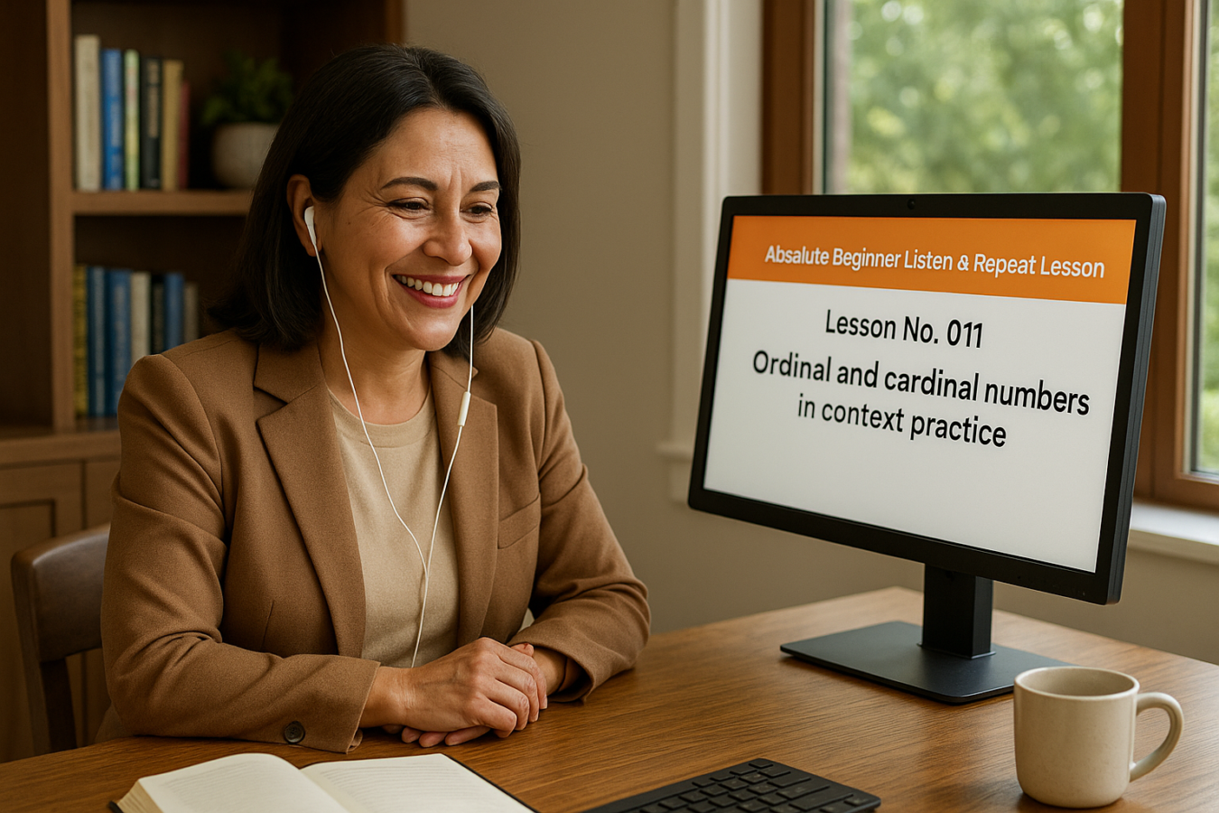 Absolute Beginner Listen & Repeat Lesson #011LR Ordinal and cardinal numbers in context practice Listen and Repeat Lesson Ordinal, Cardinal Numbers