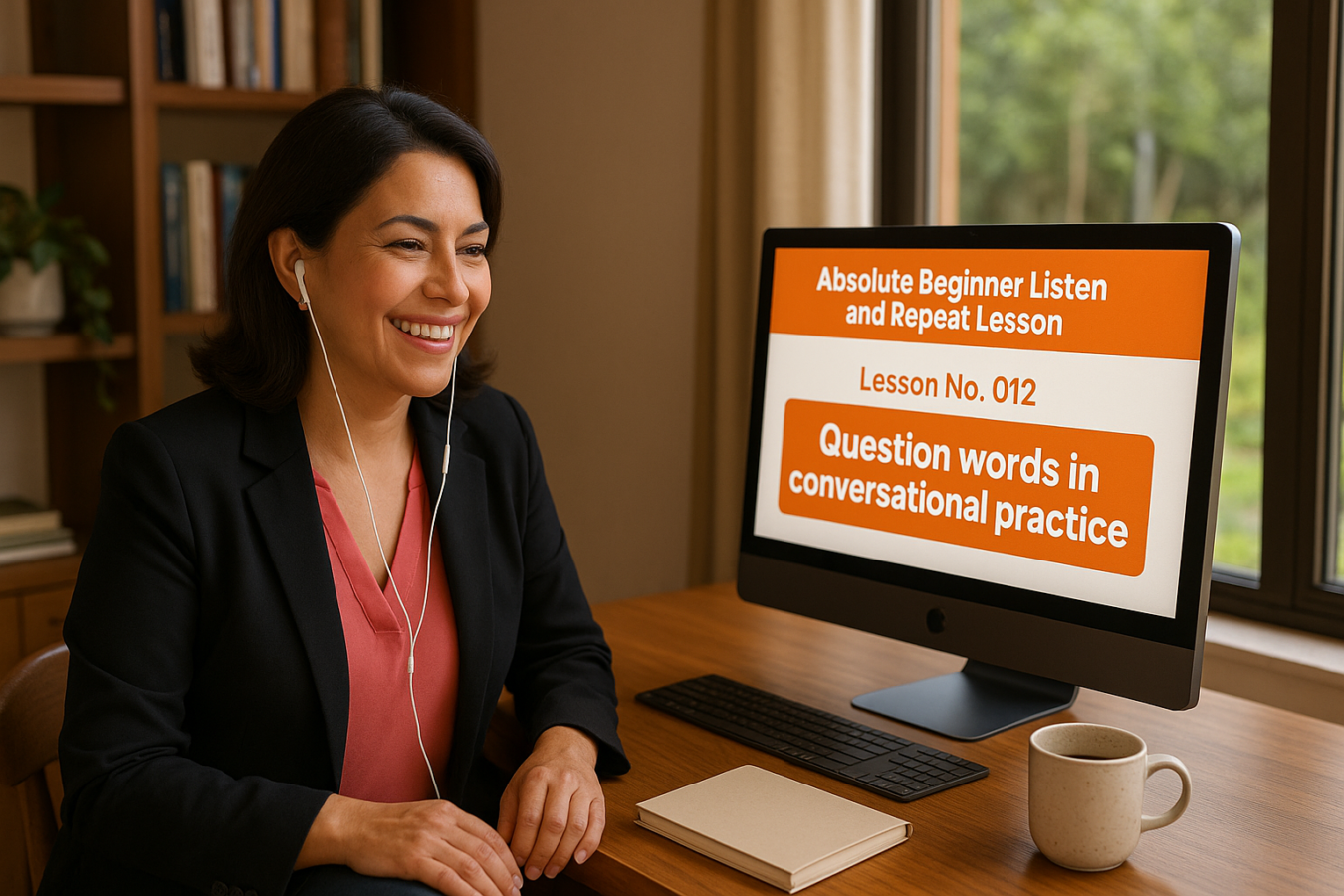 Absolute Beginner Listen & Repeat Lesson #012LR Question words in conversational practice Listen and Repeat Lesson Question words