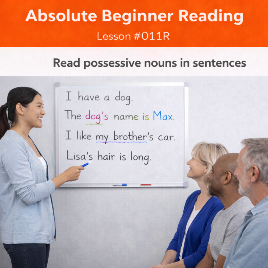 Absolute Beginner Reading Lesson #011R Recognize Ordinal and Cardinal Numbers in Context absolute beginner reading #011r