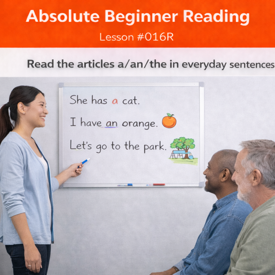 Absolute Beginner Reading Lesson #015R Recognize Possessive Adjectives in Simple Sentences absolute beginner reading #015r