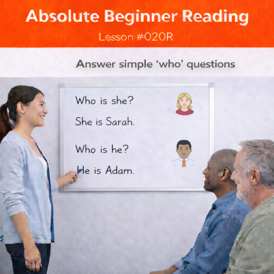 Absolute Beginner Reading Lesson #020R Recognize Time Expressions and Daily Schedules in Reading absolute beginner reading #020r