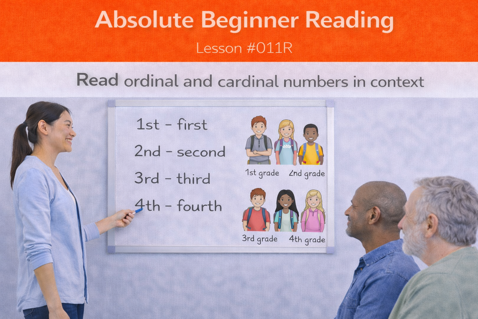 Absolute Beginner Reading Lesson #021R Recognize Prepositions of Place in Context