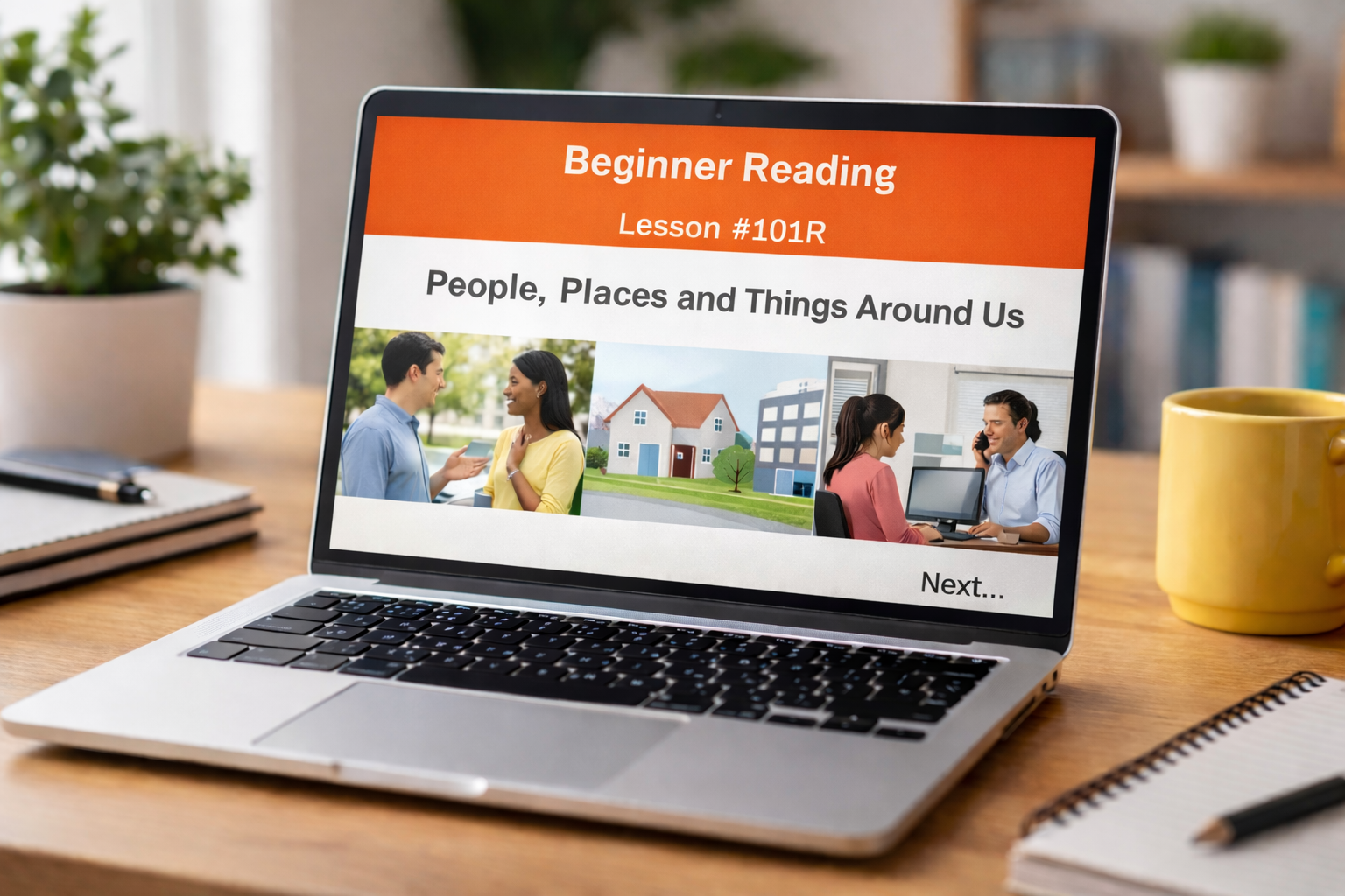Beginner Reading Lesson #101R People, Places, and Things Around Us