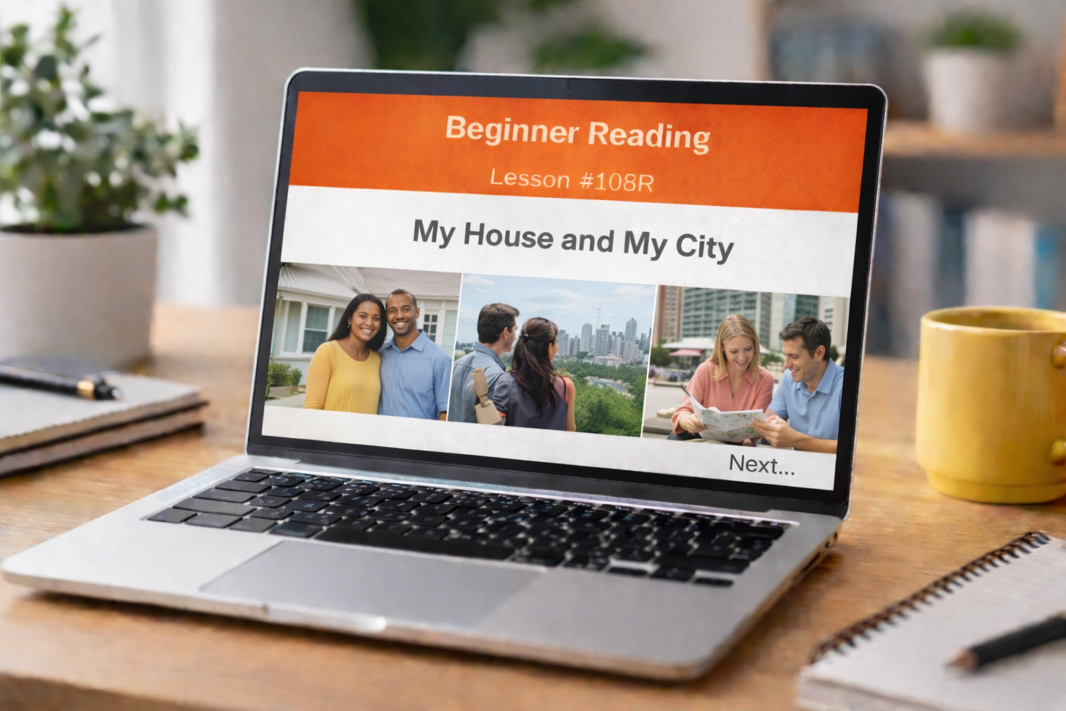 Beginner Reading Lesson #108R My House and My City