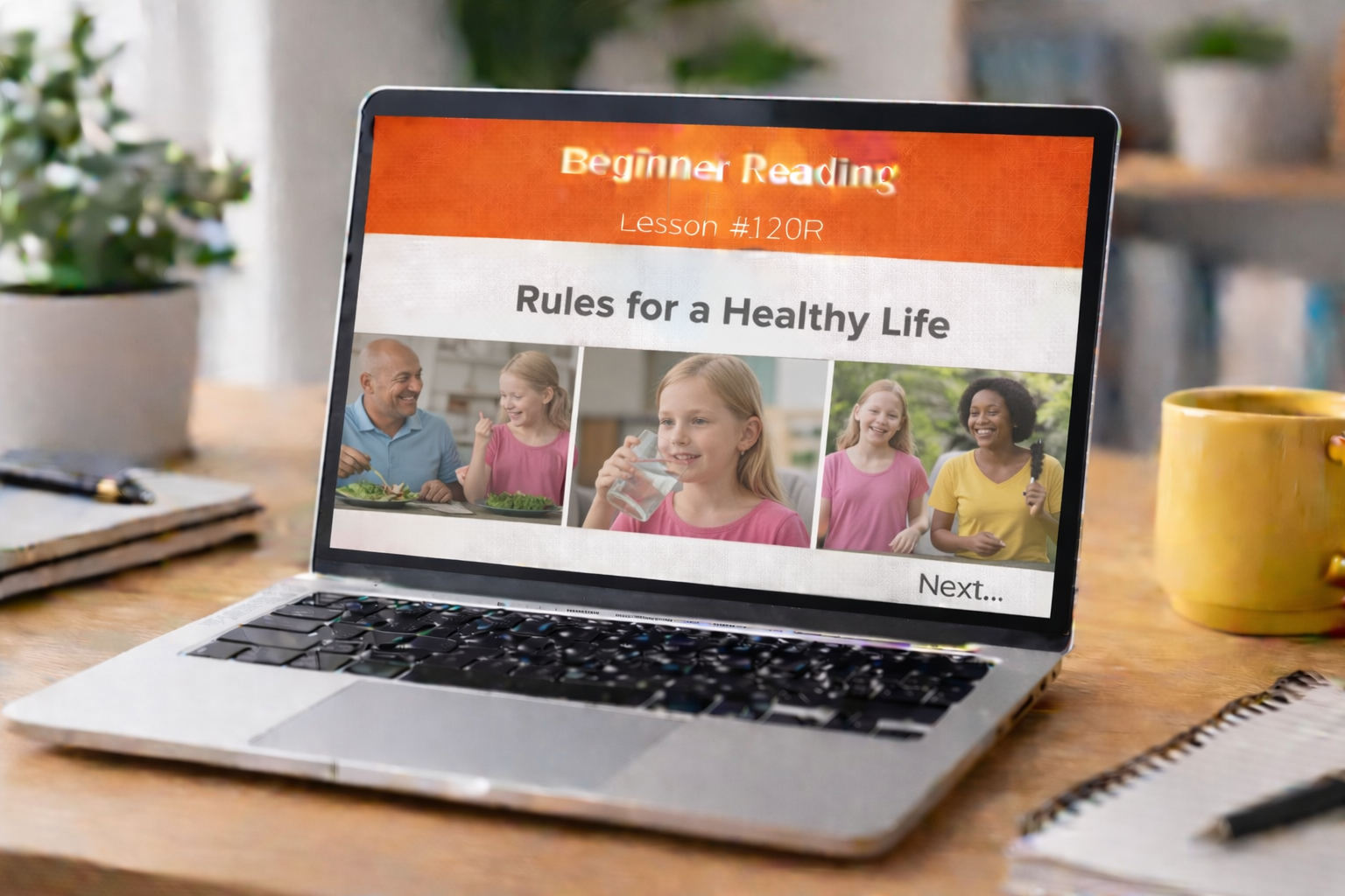 Beginner Reading Lesson #120R Rules for a Healthy Life