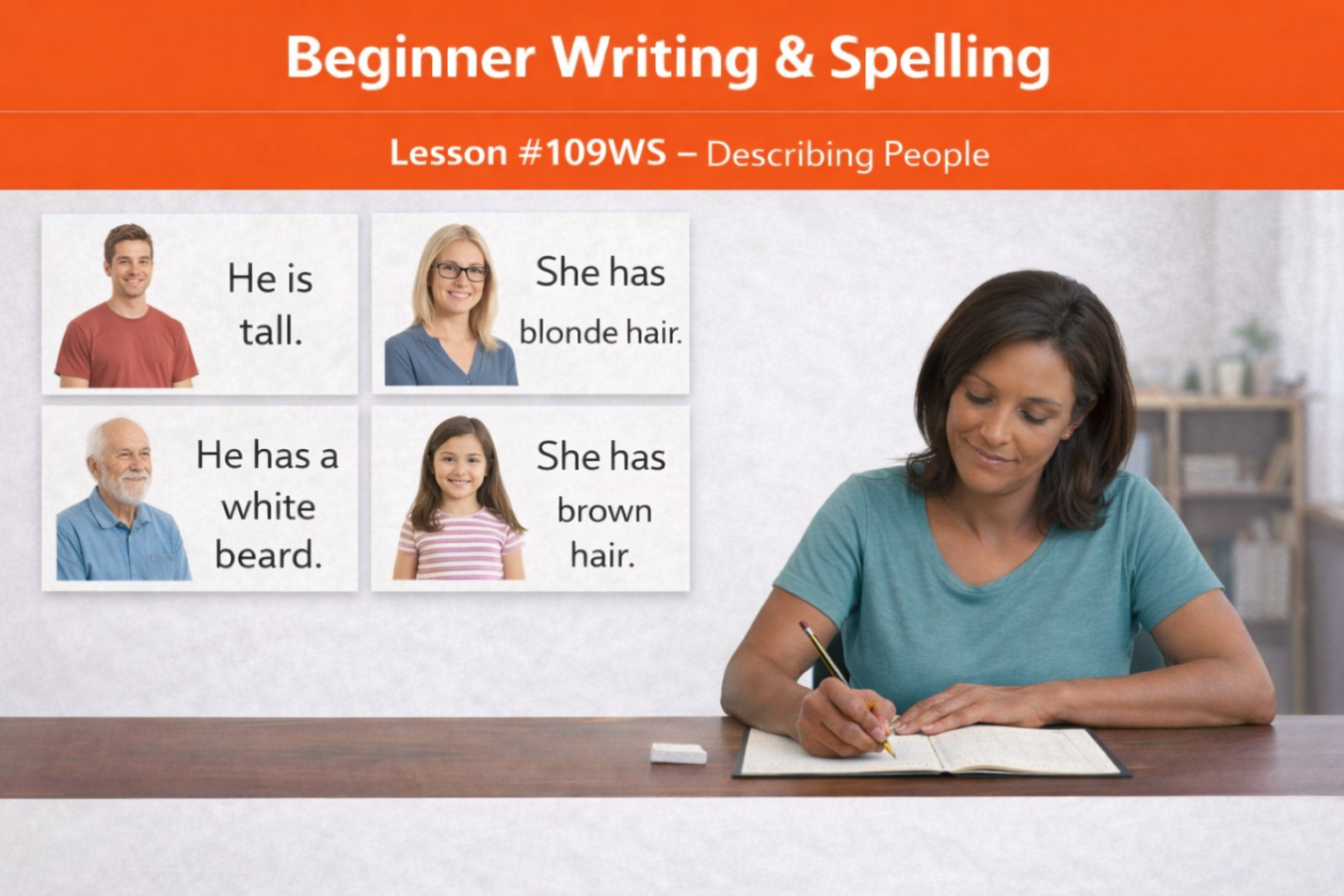 Beginner Writing and Spelling Lesson #111WS Write 2 complete addresses and a price list of 10 food items Beginner Reading And Spelling 111WS 1350x900